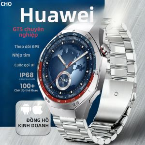 Đồng Hồ Thông Minh Nam GT6 Pro Màn Hình AMOLED GPS Máy Đo Nhịp Tim IP68 Đồng Hồ Thể Thao Chống Nước Bluetooth Dành Cho Nam