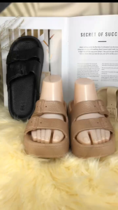 SUMMER Fashion slipper rubber sandals for women 5cm open toe height heels sandals 8868