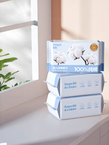 Deeyeo | 100 Cotton Disposable Facial Wipes for Newborns