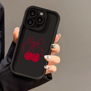 Red Cherry Phone Case For iPhone 18 17 Pro Max Case iPhone 13 11 16 15 14 7 8 Plus 12 XS Max XR X SE Soft Silicone Back Cover
