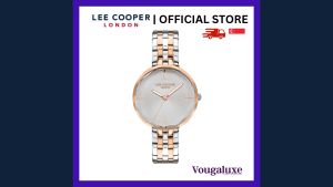 LEE COOPER OFFICIAL Women Metal Band Silver / Rose Gold Watch Water Resistant Affordable Branded Timepiece (2 Years Warranty) LC07502.530