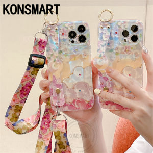 KONSMART A54 ตัวเครื่องปรับขนาด Samsung ใหม่ เพื่อ A24 A34 A14 A04e A72 A04 A53 A73 A13 A23 A33 A32 A71 A52 A52S M53 A03 A12 A51 โทรศัพท์ M12 A42 A11 S23 อัลตร้าพลัสเคสระบายสีดอกไม้ เป็นเครื่องปรับสำหรับเครื่องมือสำหรับอัลตร้า