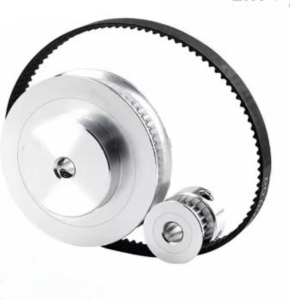 1 Set Gt2 Timing Belt dan Pulley - Timing Pulley Gt2 Pulley Timing Belt Reduction Ratio 3:1 Belt Width 20mm Aluminium Alloy