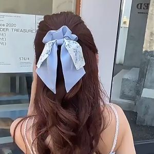 Scrunchie Scarf Pita Ikat Kunciran Rambut Motif Bunga Karet Rambut Anak Dewasa Korean Style Scrunchie Aesthetic