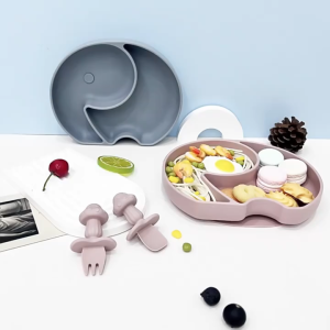 Dumbo Plate Baby Silicone Piring Makan Bayi Piring Makan Anak Tempat Makan Bayi Silikon Piring