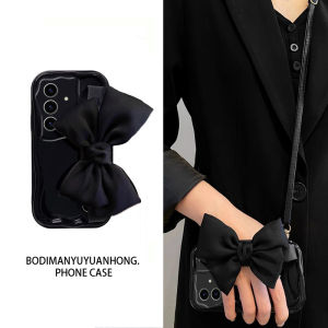 Suitable for Samsung S23ultra Phone Case S24 + plus Crossbody S22 Stereo S21 Bows S21fe Wrist Strap A54 Fall and Winter A51 Minimalist A33 Fancy A34 Niche Style A32 Ten A71a72