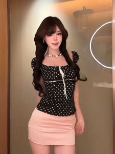 QIANMANZI | Áo Thun Ôm Body Ngọt Ngào Duyên Dáng
