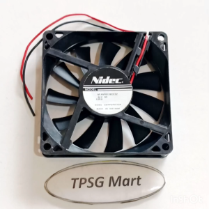 Quạt 8Cm dày 1.5Cm / Điện áp DC 24V loại 2 dây nối nguồn (Fan tháo LK)