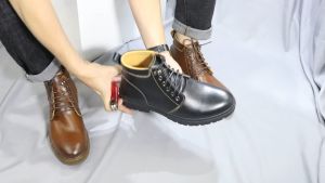 Giày đốc nam - Giày boot nam cổ cao HT.NEO da bò cao cấp Đế cao 35cm Thiết kế basic kiểu dáng trẻ trung năng động GM09