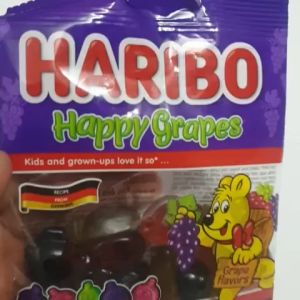 Kẹo dẻo vị trái cây Haribo Happy Grapes gói 80g nhập khẩu Thổ Nhĩ Kỳ