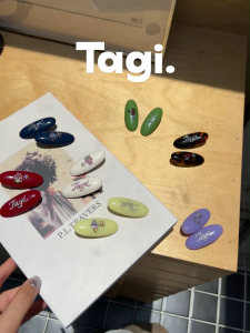 Tagi. Put-Put Fruit Acetic Acid Hairpin Vintage Inlaid Colorful Bangs Clip
