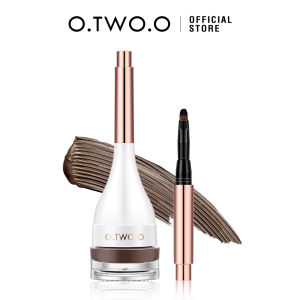 O.TWO.O Waterproof Eyebrow Cream Smudge-proof High Pigment Lasting Multi-uses Brow Stamp Styling Eyebrow
