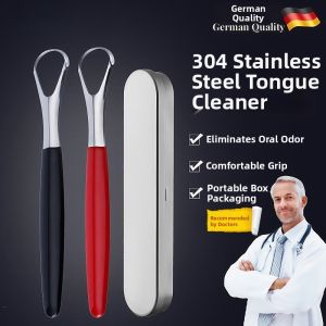 Bad Breath Removal Stainless Steel Tongue Cleaner