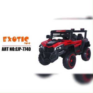 Mobil Aki Anak Exotic EJP7740+ Ban Eva/Karet 12V7Ah Mesin Ganda 2x390 Watt