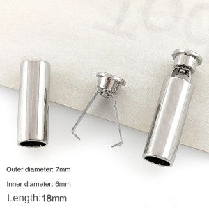 20 Sets Metal Rope Ends Stopper Button Cord End Lock Cap Hanging Bell Buckle DIY Bag Shoes Garment Lanyard Accessories