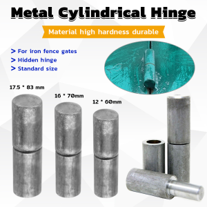 Baete Metal Cylindrical Hinge Welded Round Barrel Iron Shaft Gate Door Hinge