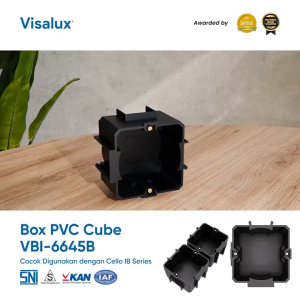 Visalux Cube Box Inbow Dus Saklar & Stop Kontak Bundling Paket 15 Pcs (CUBE-VBI6645B)