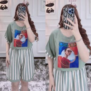 baju Santai wanita oneset blink bahan rayon super premium bahan Adem lembut dan halus