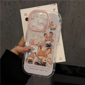 เคสโทรศัพท์มือถือลายการ์ตูนน่ารักสำหรับ iPhone 16/15 pro Max Xiaomi 15/14 Huawei Pura70 Vivox20 สำหรับคู่รัก ดีไซน์เก๋ไก๋