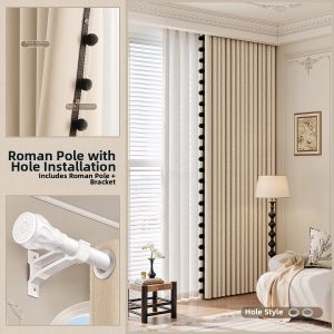 WEILAISHI | Vintage French Cotton Linen Eco-friendly Light-blocking Curtain