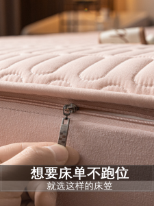 Thickened Six-Sided Full Wrap Bed Skirt Zipper Mattress Cover Anti-Slip Dustproof New Model Bedding Accessories Universal Use