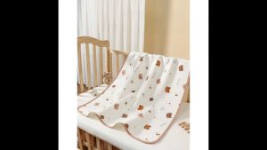 Tấm Lót Chống Thấm Cho Bé 50x70cm Cotton Mềm Mại Thoáng Khí Thấm Hút Tốt Họa Tiết Hàn ngẫu nhiên