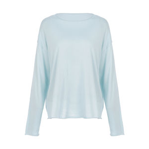 Loose Linen Blend Long Sleeve T-Shirt