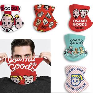 Fashion O-OSAMU G-GOODS Ice Silk Sunscreen Face Mask Multifunctional Neck Gaiter for Outdoor Riding Hiking Fishing