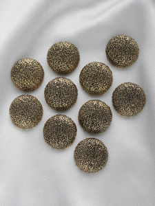 10pcs/pack 15-25mm round multi-color frosted metal button，Sewing Accessories for Clothing ButtonsSuitable forDresses Shirts