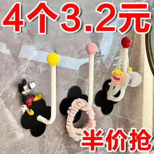 Bathroom Hair Ties Band Storage Wall Mounted Hair Bands Hair Hoops Hair Clips Hook Rack Hair Accessories Organizer Plastic