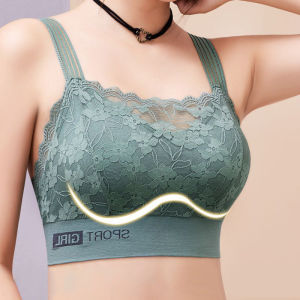 โอเคบราชุดชั้นในเซ็กซี่ลูกไม้หลังรูปตัววีที่สวยงามพร้อมแผ่นปิดหน้าอกยกทรงน้ำหนักเบาระบายอากาศได้รองรับท่อนบนแบบไม่มีสายชุดชั้นในดันทรงเสื้อชั้นในของผู้หญิง