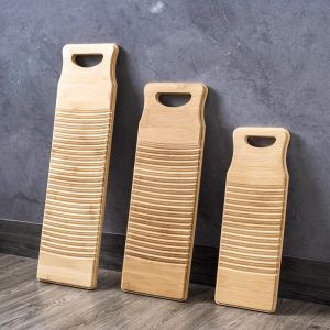 RA Bamboo Laundry Washboard Thickened Hand Washing Board for Dorm Home 40-60cm AR