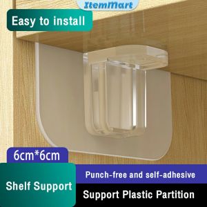 Shelf Support Right Angle Plastic Partition Clapboard Cabinet Hanger Layered Corner Bracket