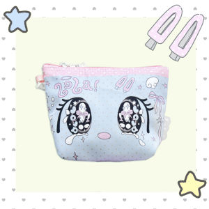 LOLA DESIGN | Japanese Stripe Dots Cute Portable Cosmetics Bag