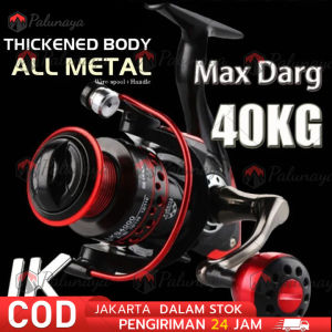 Coralov Reel Pancing Logam LK2000-7000 CNC Handle Alat Pemutar Reel Pancing Roda Pancing Air Asin Rasio 5.2:1 Fishing Reel Powerful Max Drag 30kg