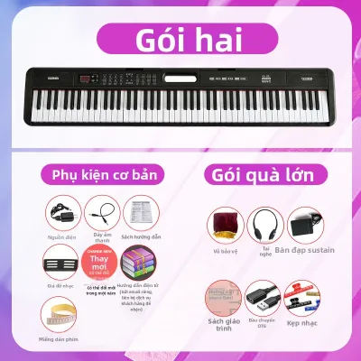 MLZH | Đàn Piano Số 88 Phím Tiêu Chuẩn Có Trọng Lượng cho Gia Đình và Người Mới Bắt Đầu