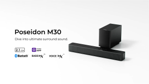 ULTIMEA Poseidon M30 2.1ch Soundbar for TV 5.25 Wireless Subwoofer 240W BassMX & VoiceMX Surround Sound System App Control (2026 Model)