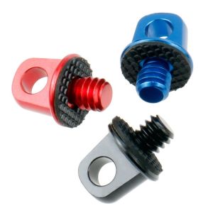 2 ชิ้นไหล่ความปลอดภัยหัวเข็มขัดสกรูโลหะ 1/4 กล้อง Quick Strap ปลอดภัยการเชื่อมต่อแหวนอุปกรณ์เสริมสําหรับกล้อง Canon Nikon Sony