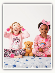 Kids Pajama Set for Girls | Cute and Girly Design | Premium Soft Cotton Terno | 2-6 years old | BRAT! Kids Clothing Store