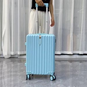 กระเป๋าเดินทาง 20/24นิ้ว กระเป๋าเดินทางเฟรมซิป ABS+PC ทนทาน วัสดุแข็ง ผิวเรียบ