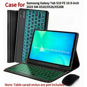 Case for Samsung Tab S10 FE 10.9 inch 2025 Wireless Bluetooth Keyboard Case for Galaxy Tab S10 FE 10.9 SM-X520/X526/X526B