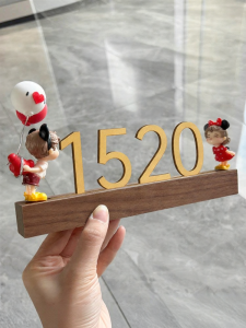 Luxury Customized Number Plate for Doors Lighted Decorative