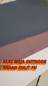 Alas Meja Masak Camping Table Mat PU Leather Material