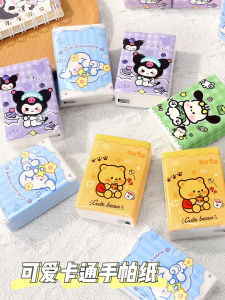 กระดาษเช็ดหน้าลายการ์ตูน 10 ชุด กระดาษเช็ดหน้าขนาดเล็ก กระดาษเช็ดมือ กระดาษเช็ดปาก กระดาษเช็ดมือแบบพกพา กระดาษเช็ดปากขนาดเล็ก