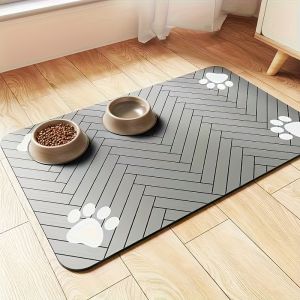 Thảm Cho Thú Cưng Ăn Uống VIKAMA Có Thể Giặt Được Chống Trượt Làm Từ Đất Tảo Diatom Thấm Hút Nhanh Khô Nhanh Dành Cho Mèo Và Chó