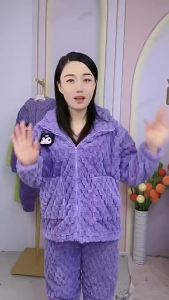 Pokemon2024 New Children's Loungewear: Winter Coral Fleece & Flannel Suit