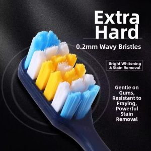 LUNQIAN | Stain Removal Men Adult Durable Hard Bristle Toothbrush