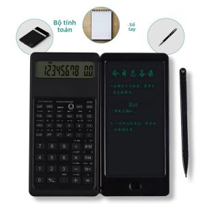 Máy Tính Bảng Viết LCD 25 Inch Bảng Vẽ Kỹ Thuật Số Có Bút Cảm Ứng Nút Xóa Có Thể Gập Lại Màn Hình Hiển Thị 10 Chữ Số Máy Tính Đa Năng