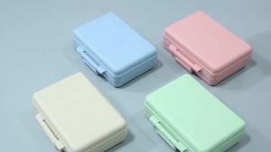 9 Compartments Travel Pill Box Pills Organizer Weekly Moisture Proof Small Pill Case for Pocket Purse Daily Portable Container