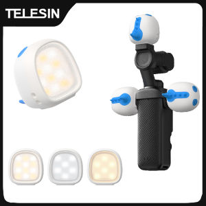 TELESIN Magnetic Fill Light Mini Waterproof Quick Release Selfie Light For DJI Pocket 3 Mini Camera Pocket 3 Accessories